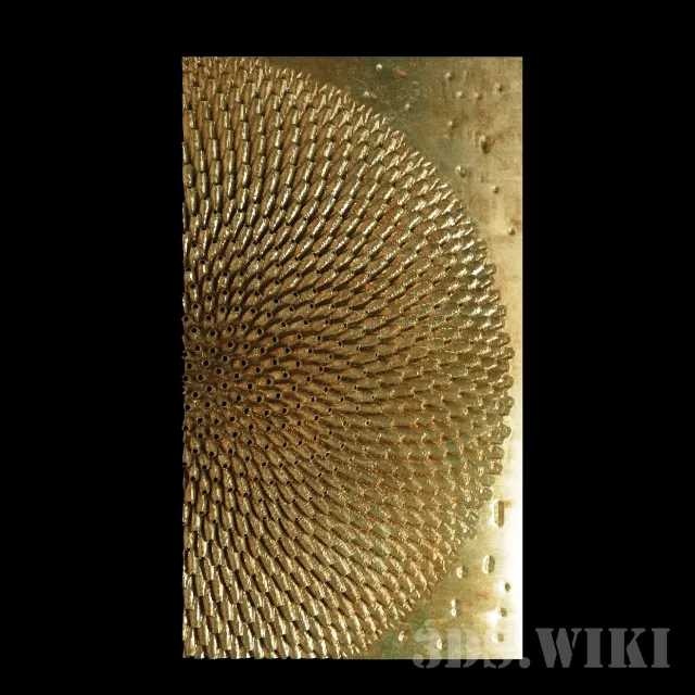 decoration - Lepnina panel 3D Model