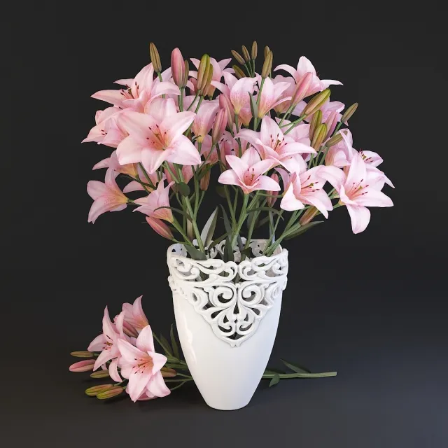 decoration - Lilium 2 3D Model