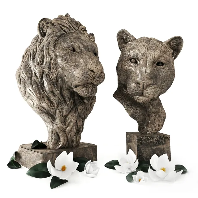 decoration - Lion sculpture 7 3D Model