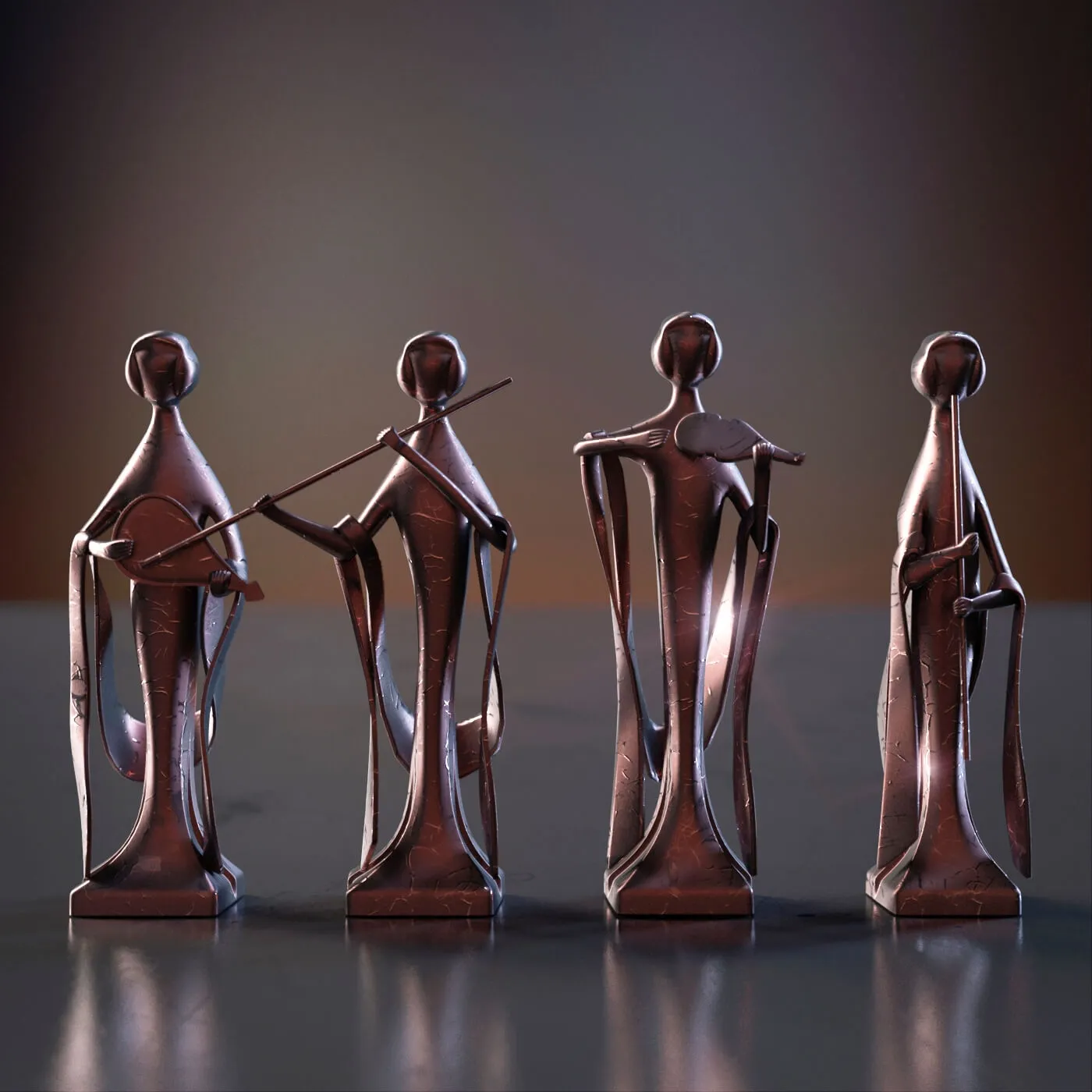 decoration - Little Orchestra decorative objects 3D Model