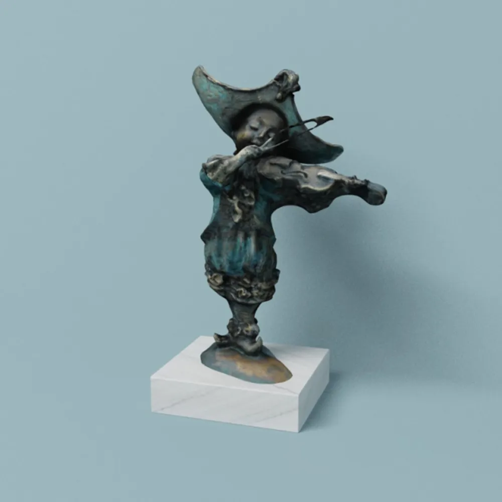 decoration - Little Violinist 3D Model