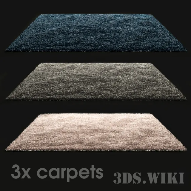 decoration - Long pile carpets 3D Model