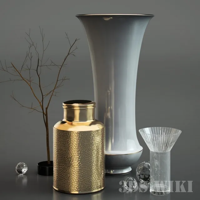 decoration - Luxury decorative vases 3D Model