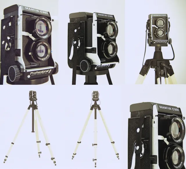 decoration - mamiya c330 3D Model