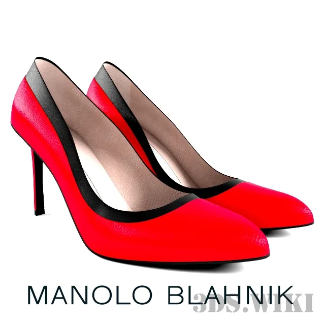 decoration - Manolo Blahnik Shoes 3D Model