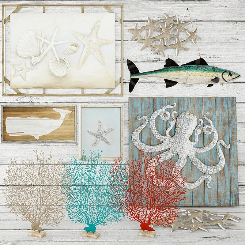 decoration - Marine decorative set. 3D Model