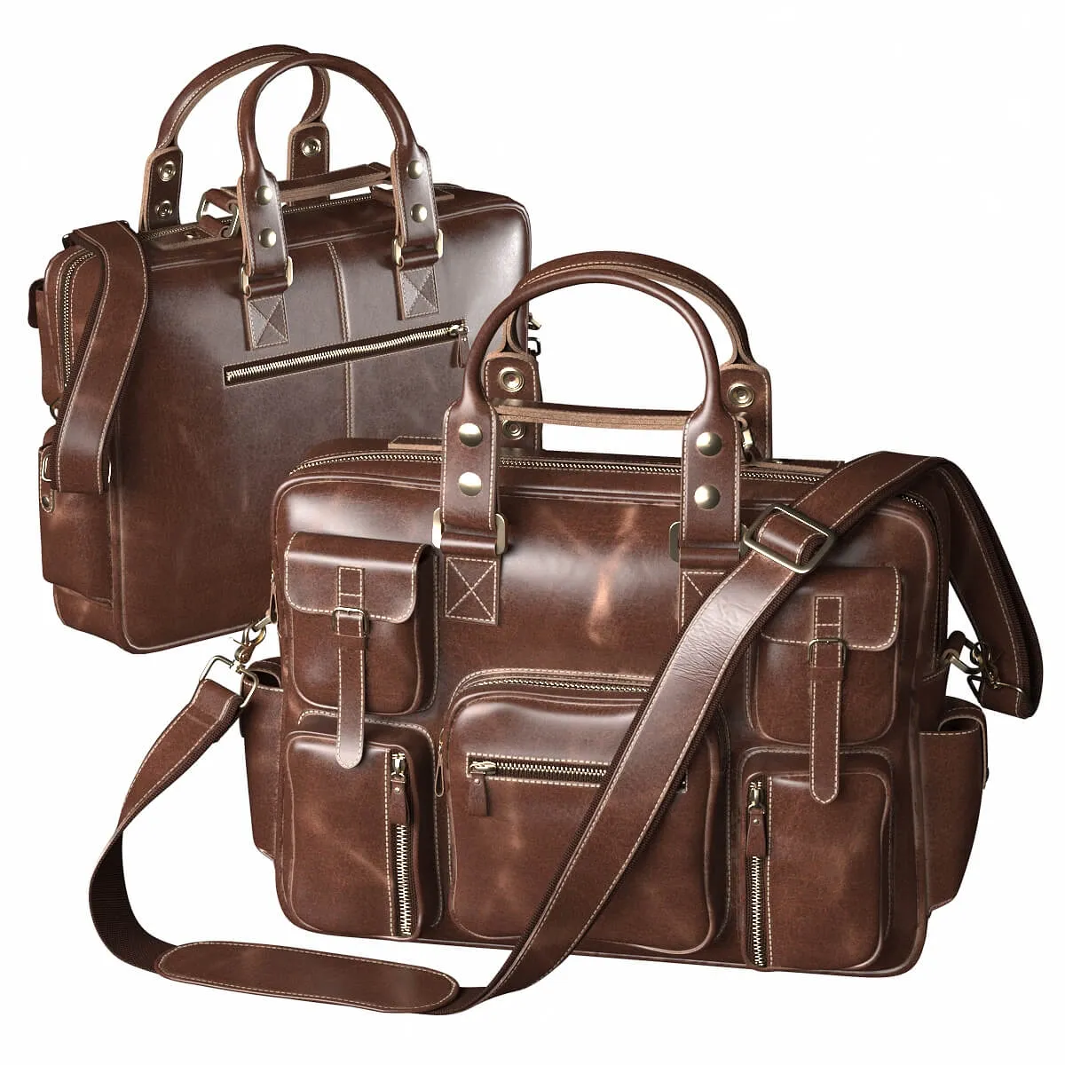 decoration - Men's Leather Bag Silo 3D Model