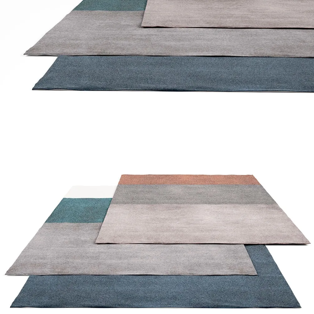 decoration - Minotti Dibbets Flag rug 3D Model