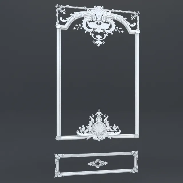 decoration - Mirror 56 3D Model