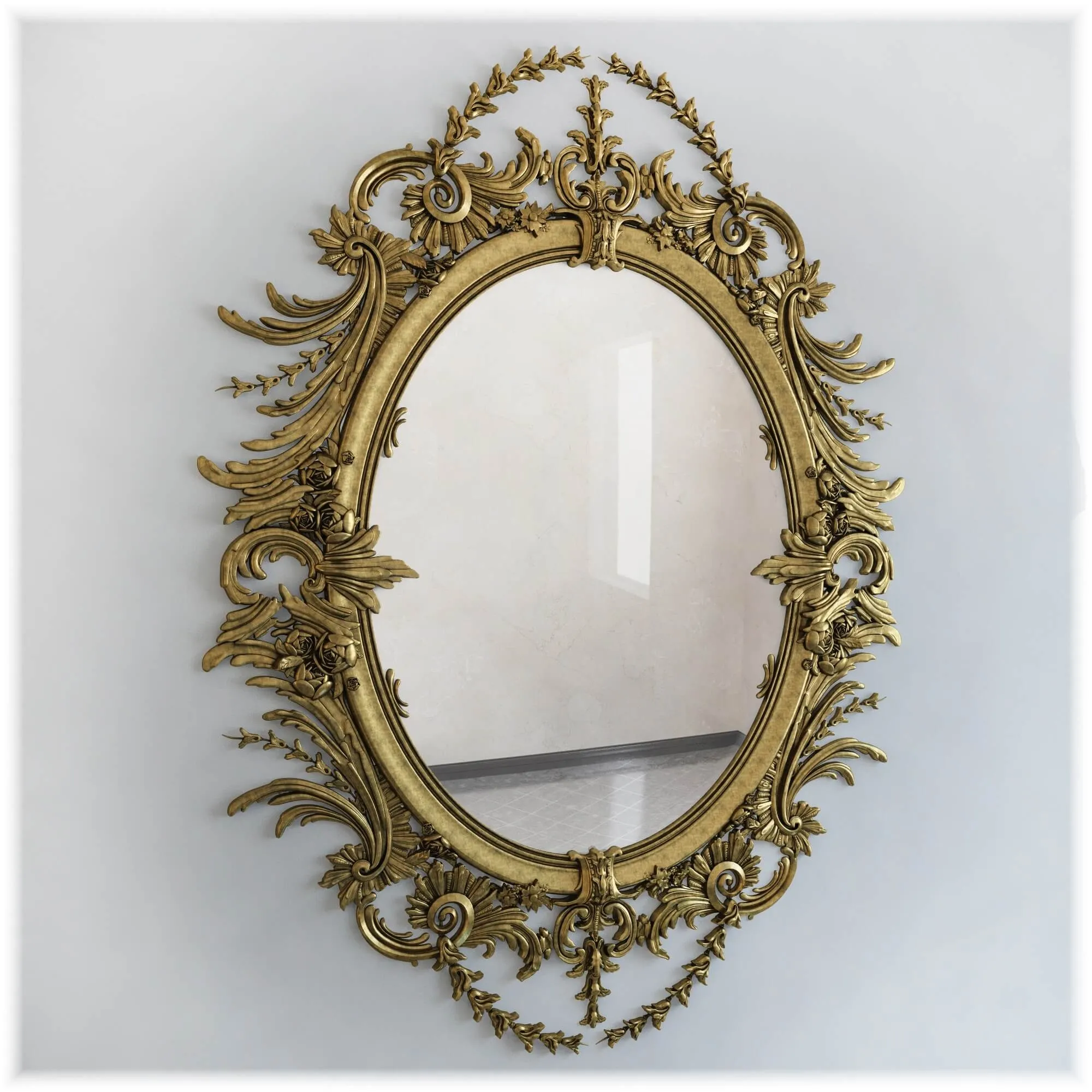 decoration - Mirror classic 22 3D Model