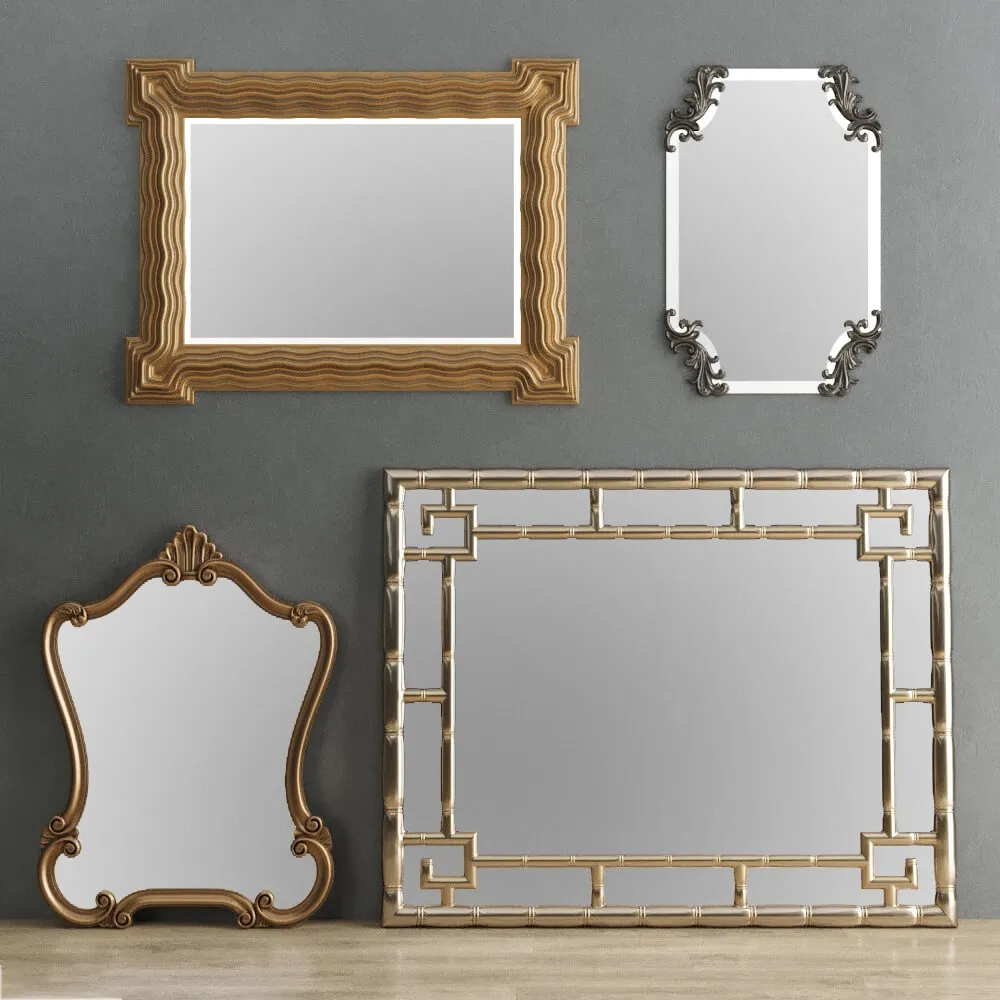 decoration - Mirror Collection Set 04 3D Model