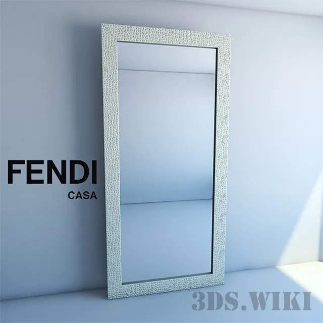 decoration - Mirror Fendi Casa 3D Model