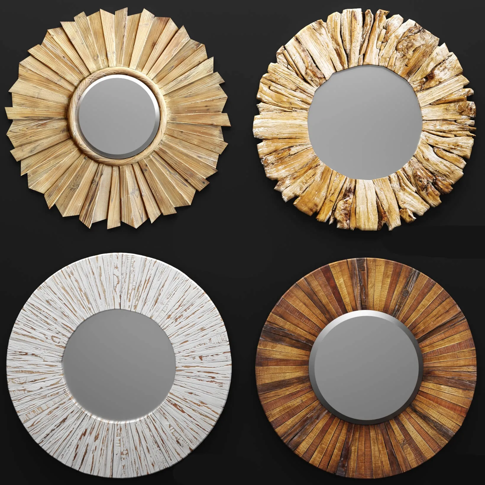 decoration - Mirror set 46 3D Model