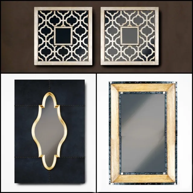 decoration - Mirror wall 30 3D Model