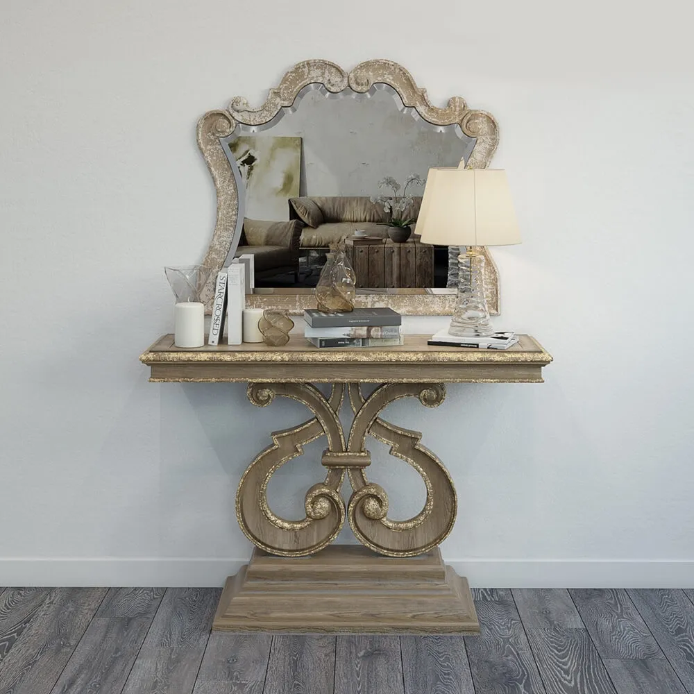 decoration - Mirror with decors 3 3D Model