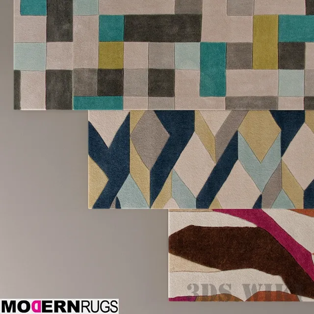 decoration - Modern carpets with beautiful textures 3D Model
