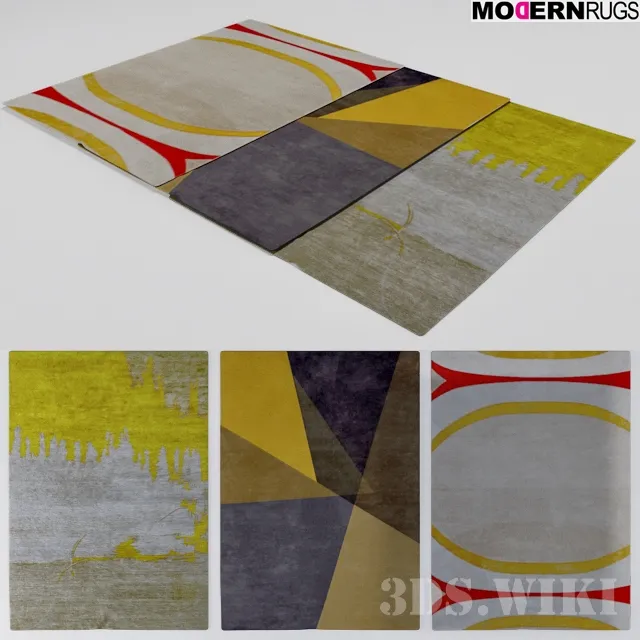 decoration - Modern carpets with different patterns 3D Model