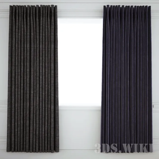 decoration - Modern curtain 3D Model