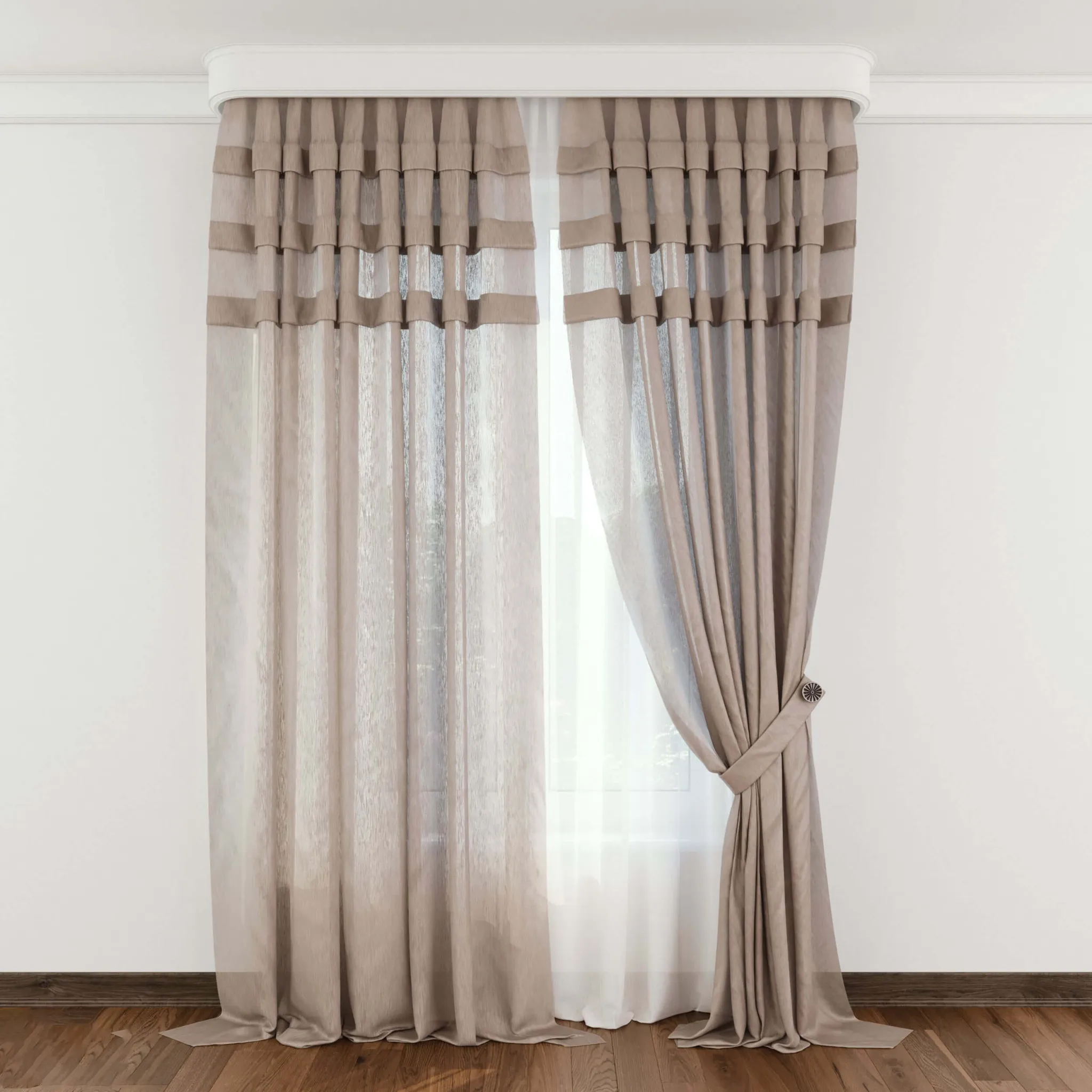 decoration - Modern curtain 71 3D Model