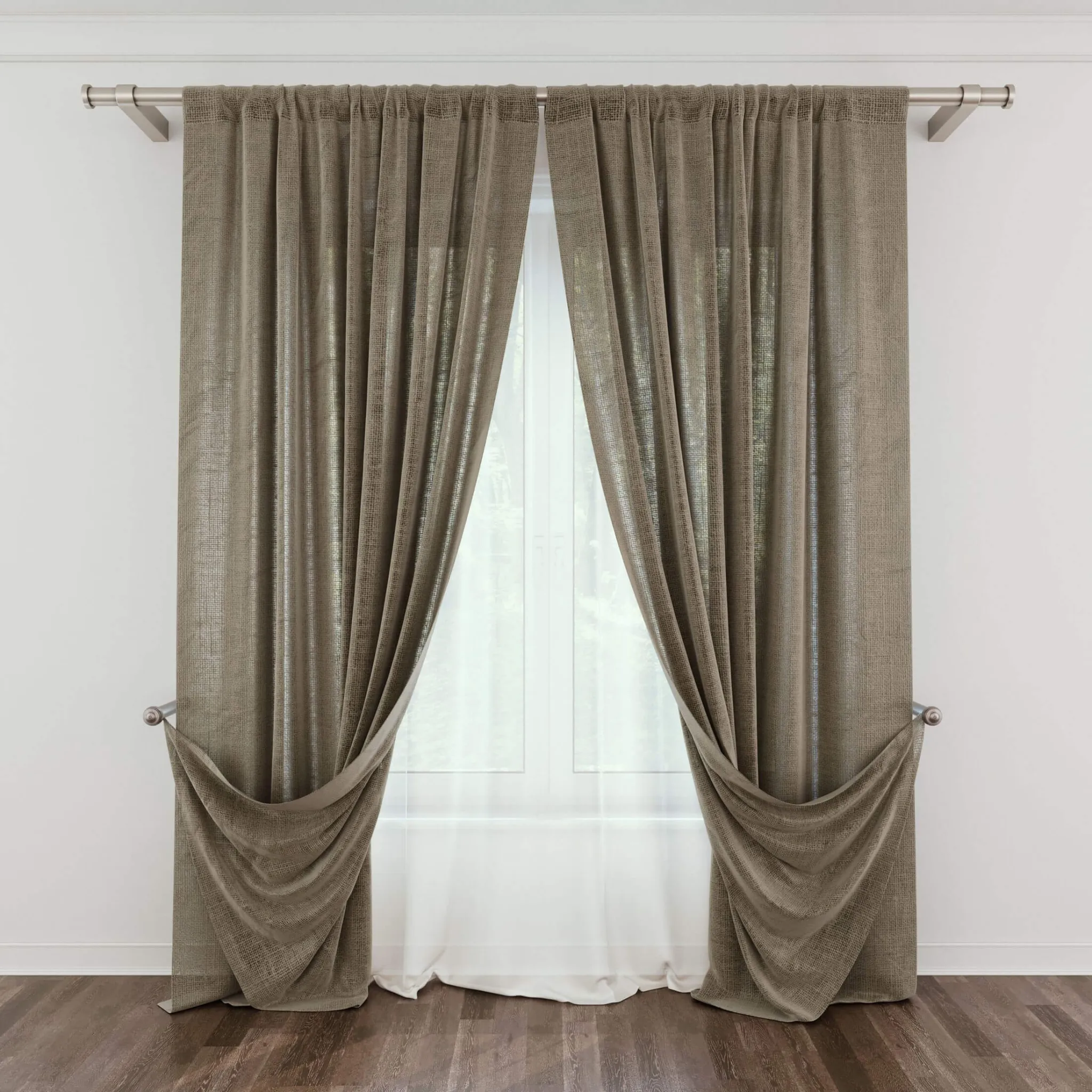 decoration - Modern curtain №10 3D Model