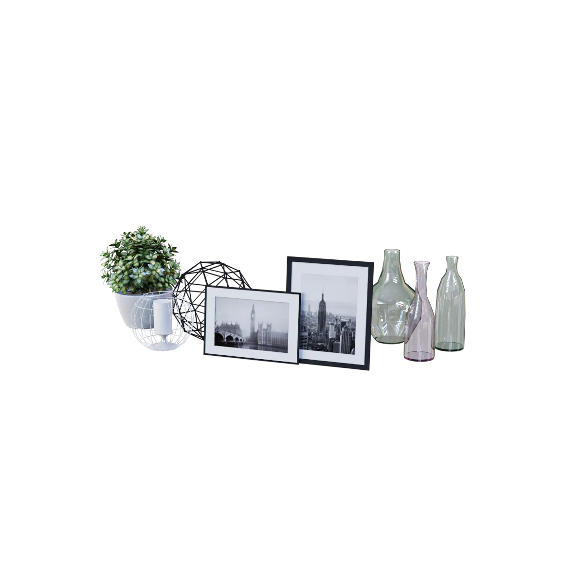 decoration - Modern decor set 3D Model