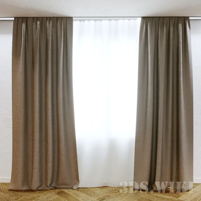 decoration - Modern Interior Curtains 3D Model