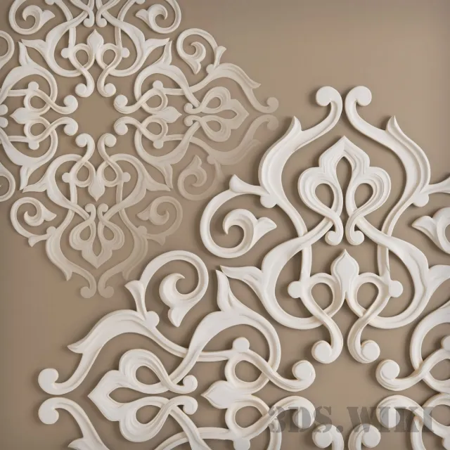 decoration - Modern very beautiful stucco 3D Model