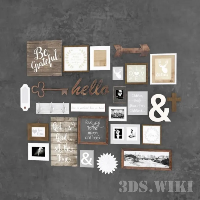 decoration - Modern Wall Pictures & Posters 3D Model