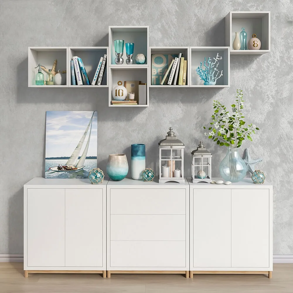 decoration - Modular furniture IKEA accessories and decor set 8 3D Model