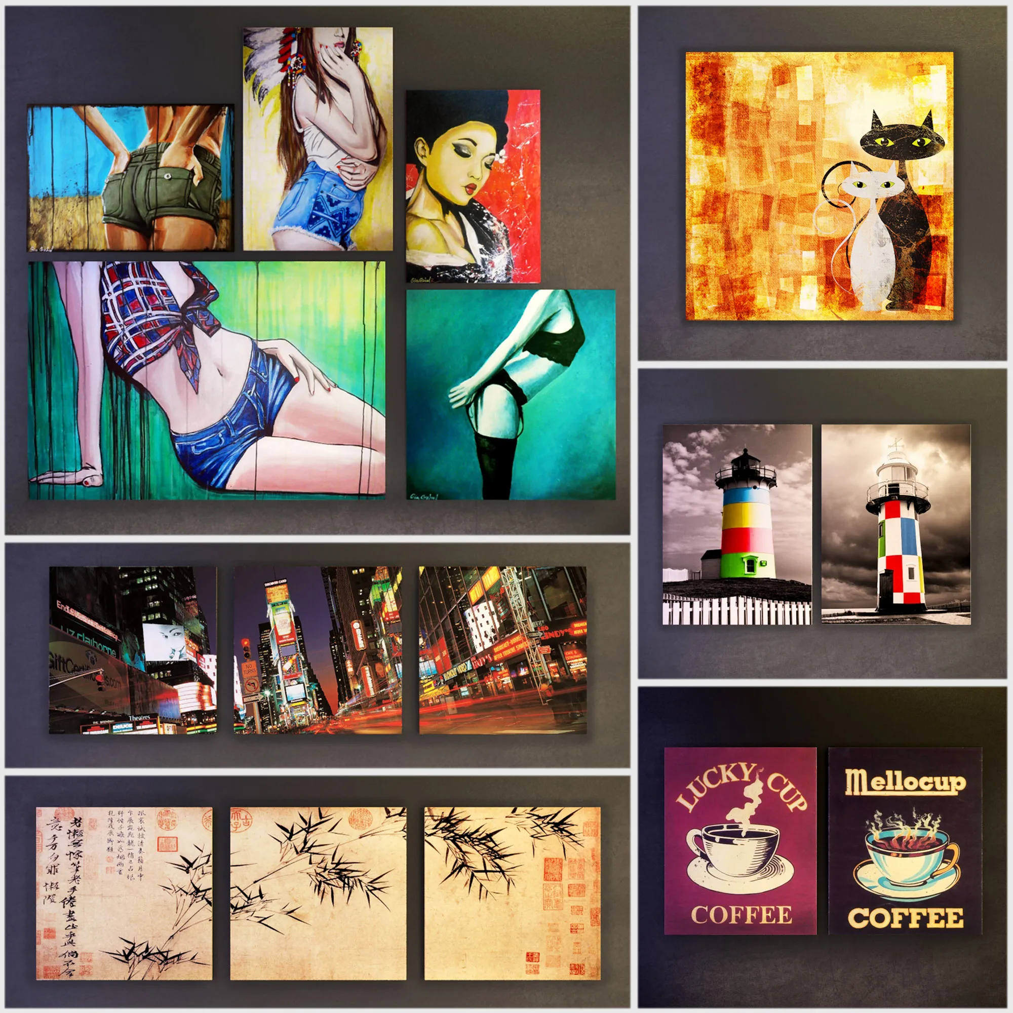 decoration - Modular paintings 1 3D Model