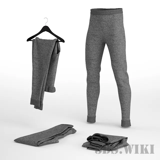 decoration - Moleton Pants 3D Model