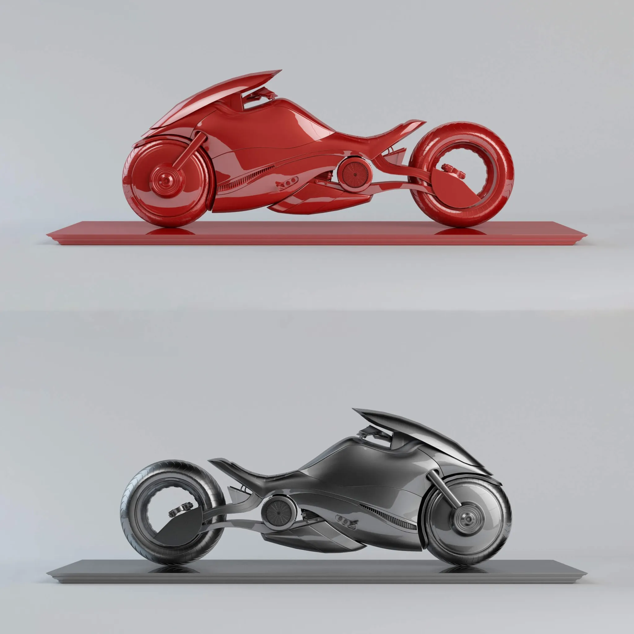 decoration - Motocikl sculpture 3D Model