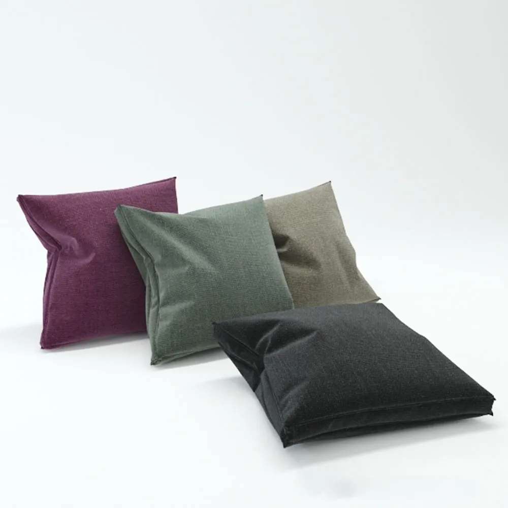 decoration - Multicolored rectangular pillows 3D Model