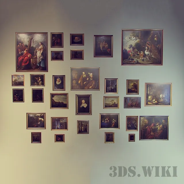 decoration - Museum Pictures 3D Model