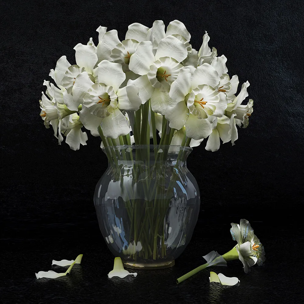 decoration - Nargiz flower 3D Model