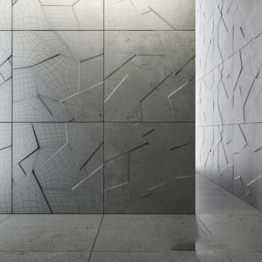 decoration - Natural decorative wall (stucco) 3D Model