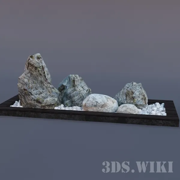 decoration - Natural stones 3D Model