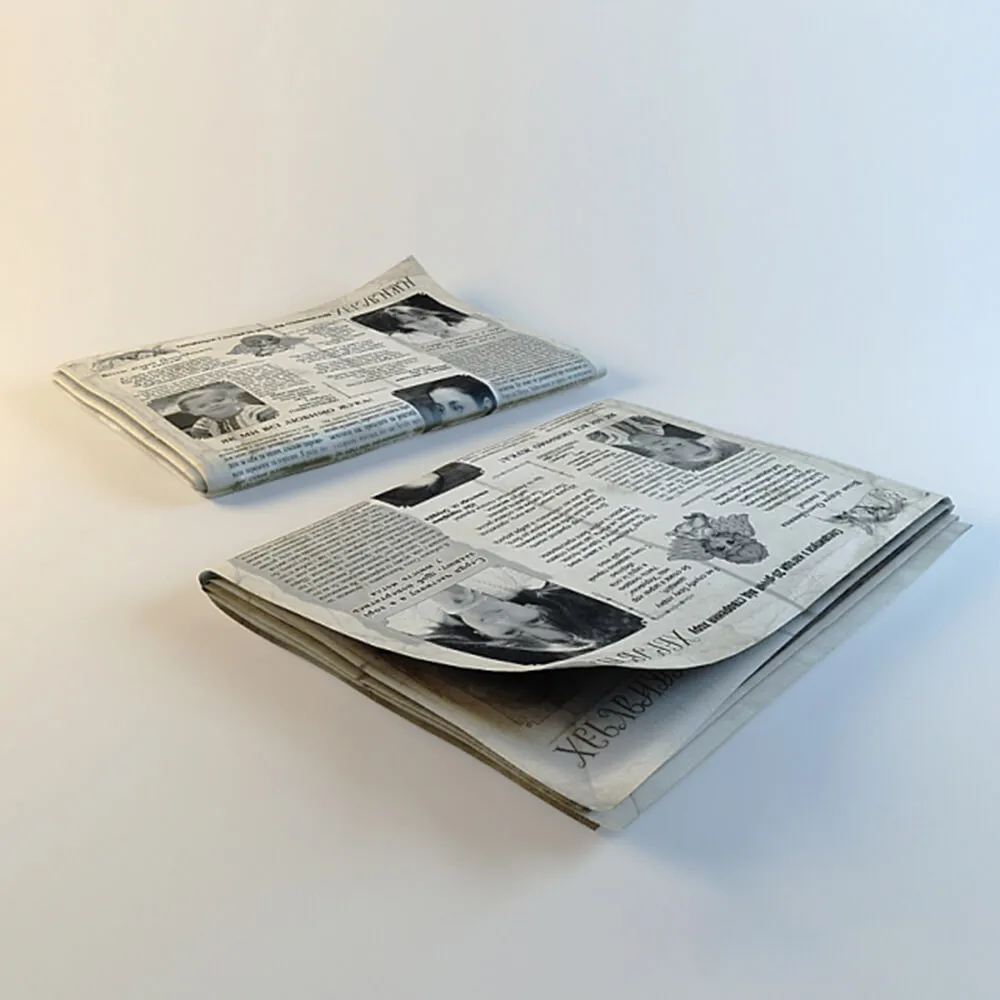 decoration - Newspaper 3D Model