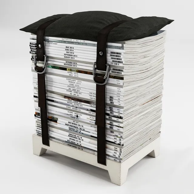 decoration - Njustudio Hockenheimer Sitzhocker 3D Model