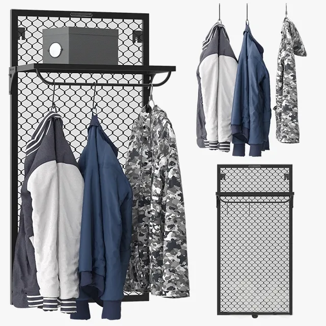 decoration - Noodles Wall Coat Rack 3D Model