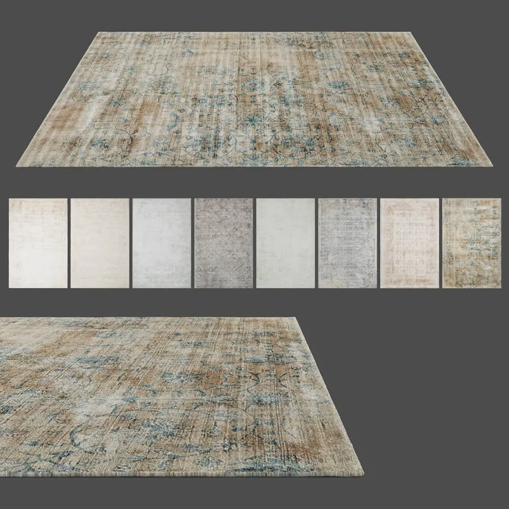 decoration - Nourison desert skies carpet 3D Model