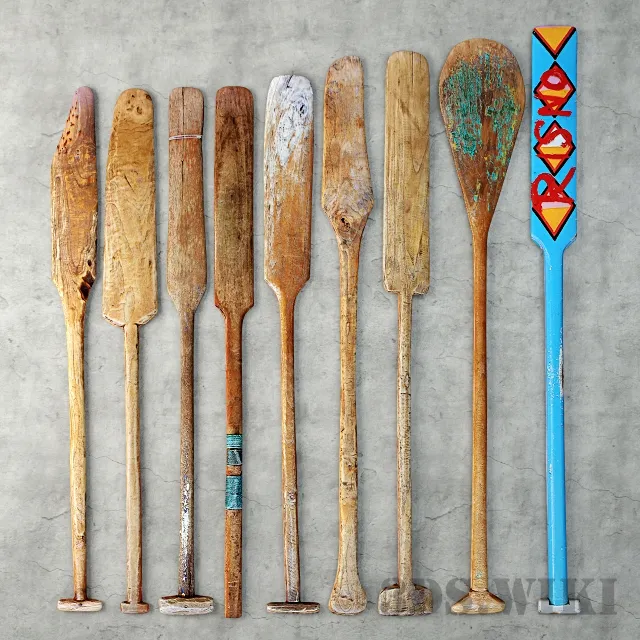 decoration - Oars Like Lodka 2 3D Model