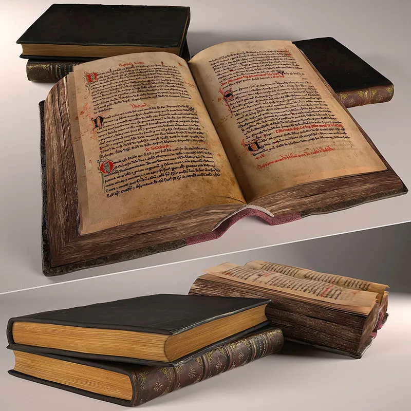 decoration - Old books 456 3D Model