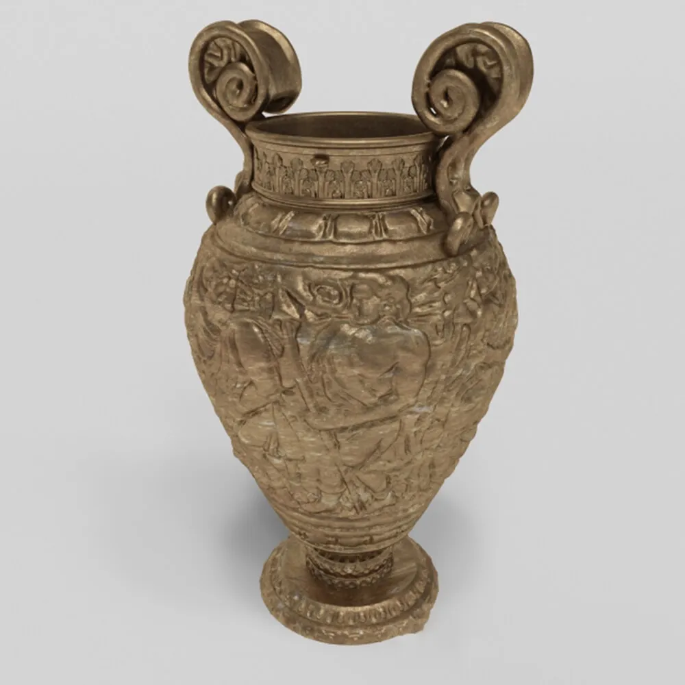 decoration - Old bronze vase 3D Model