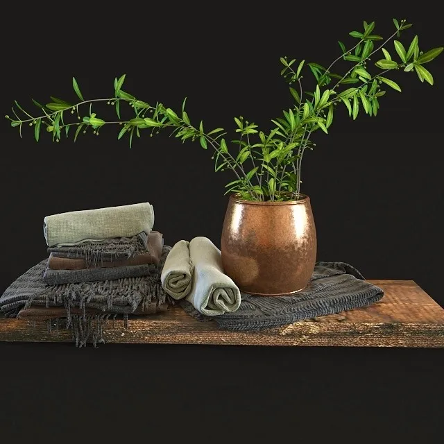 decoration - Olive set 3D Model
