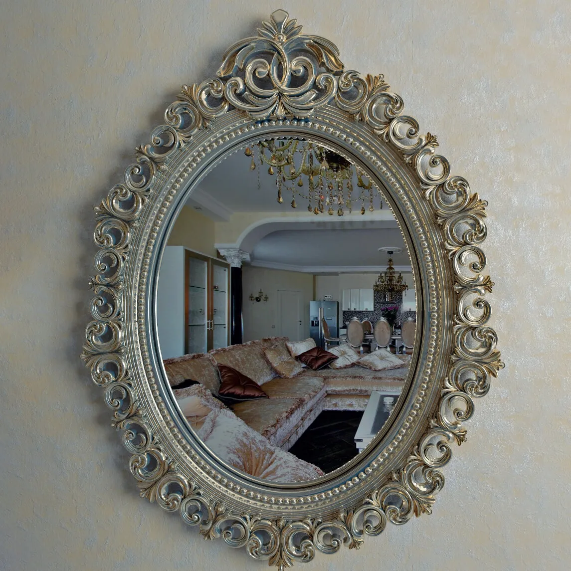decoration - Oval mirror 35 3D Model