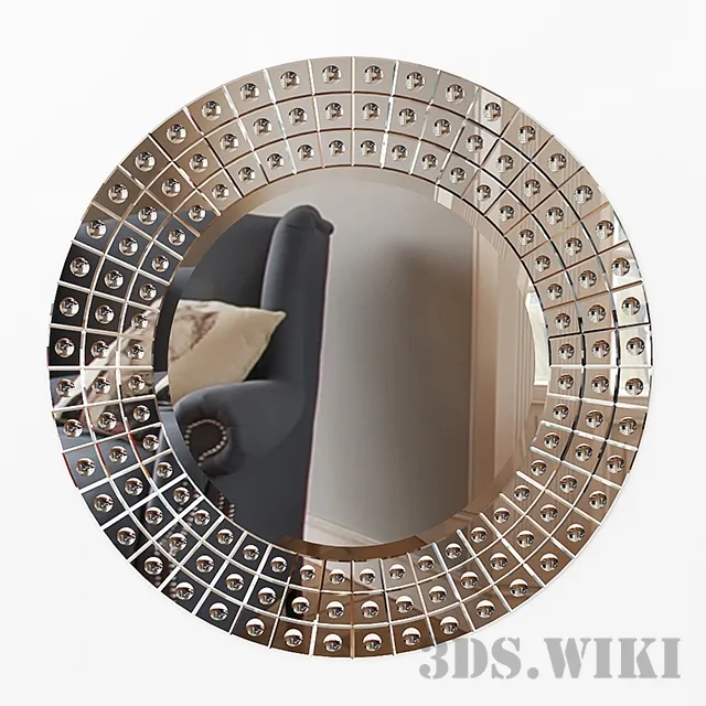 decoration - Penelope round wall mirror 3D Model