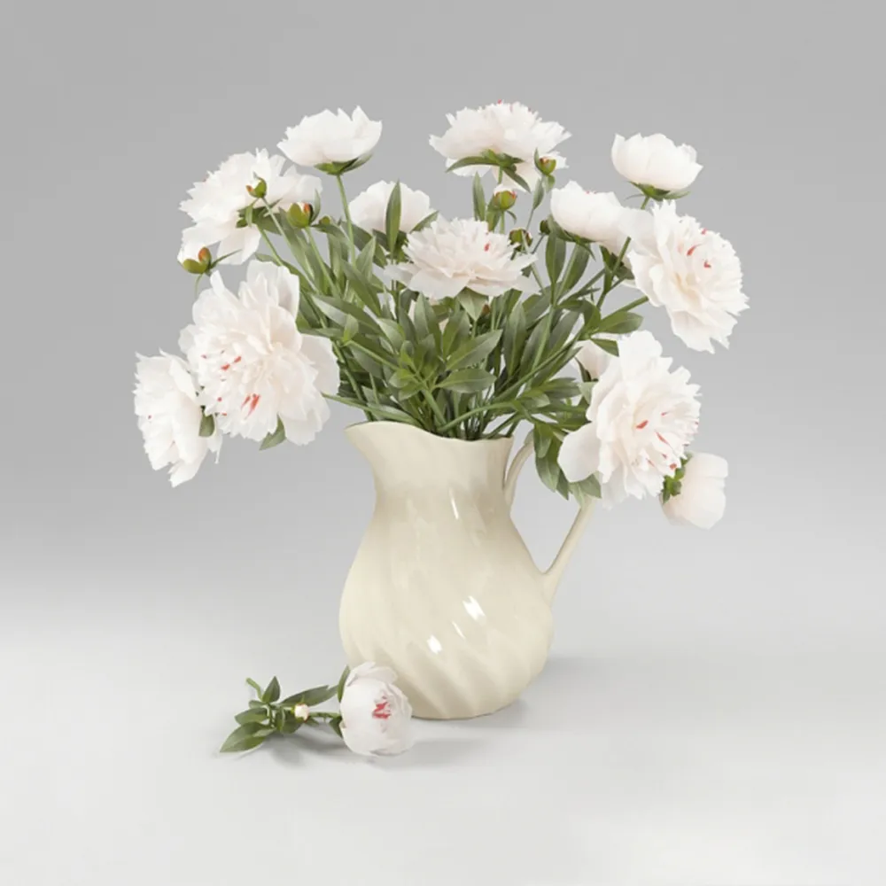 decoration - Peonies 3D Model