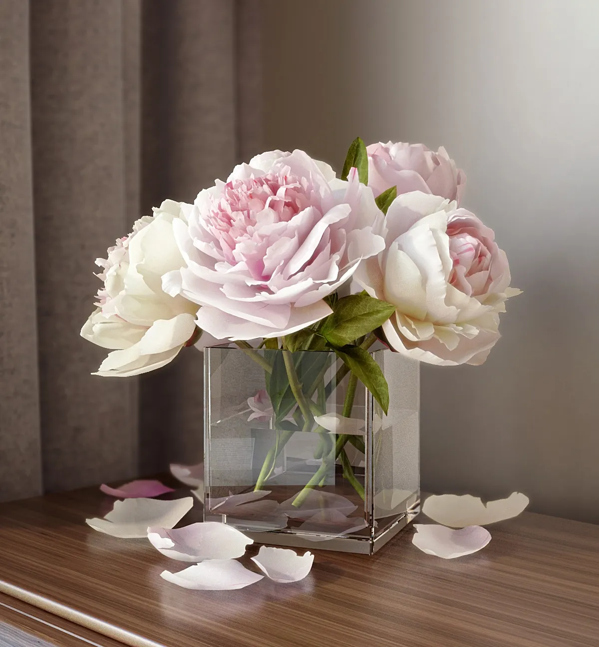 decoration - Peonies 8 3D Model