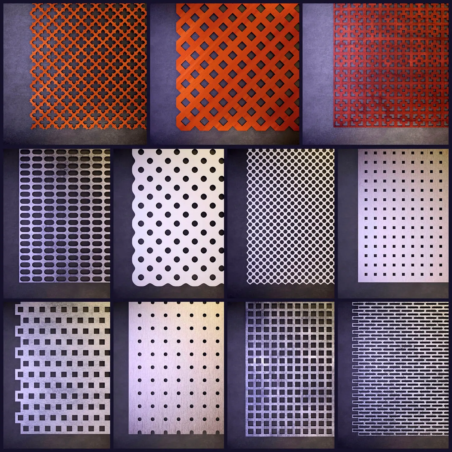 decoration - Perforated panel 1 3D Model